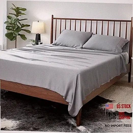 Arctic Aire MAX Sheet Set, Ultrasoft Cooling Sheets with 1 Flat King Charcoal