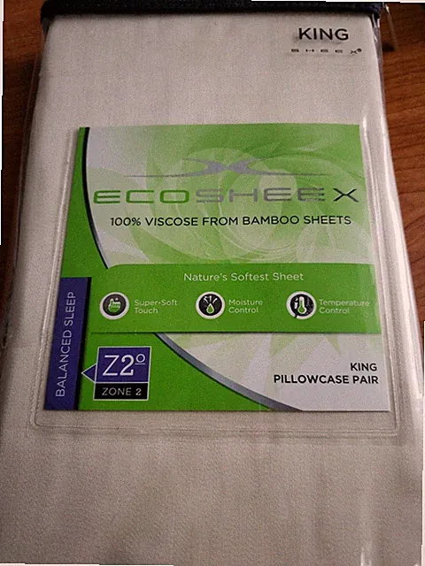 Ecosheex 100% Viscose From Bamboo King Pillowcase Ivory