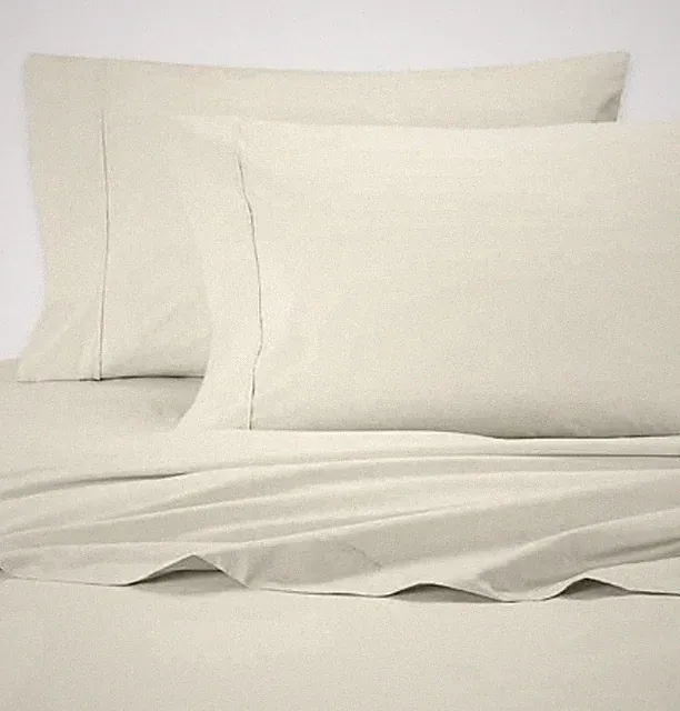 EcoSheex Pillowcases King Size Pair 100% Viscose From Bamboo Zone 2 Ivory New