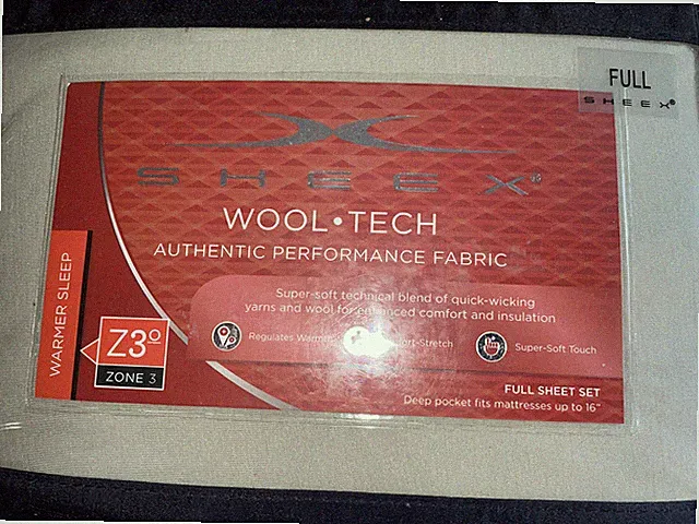 NEW Sheex Wool Tech Sheet Set FULL Taupe