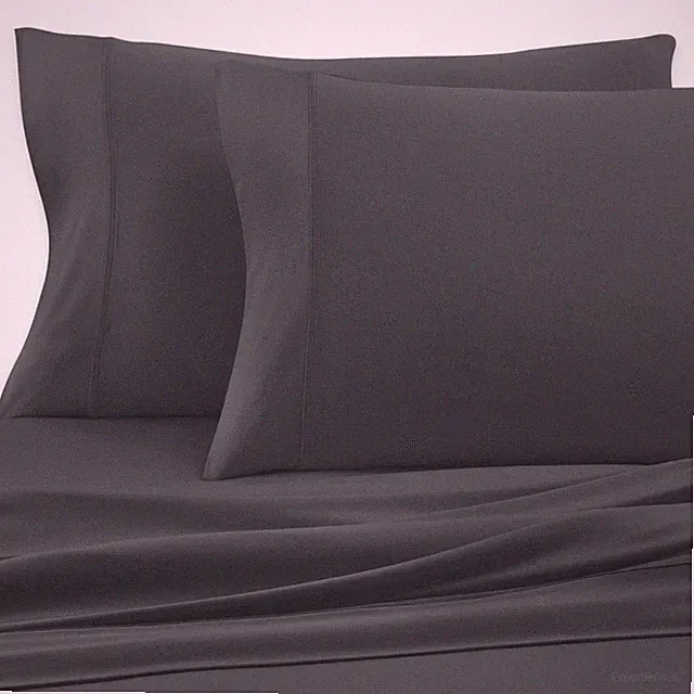 Sheex Active Comfort Charcoal King Size Pillowcases Set of 2 NEW Performance