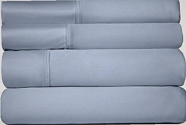SHEEX Active Comfort Sheet Set, Comfortable Cooling King/Cal King, Blue Sky