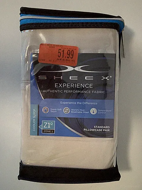 SHEEX Experience Performance Fabric Standard Pillowcases in Silver (Set of 2)