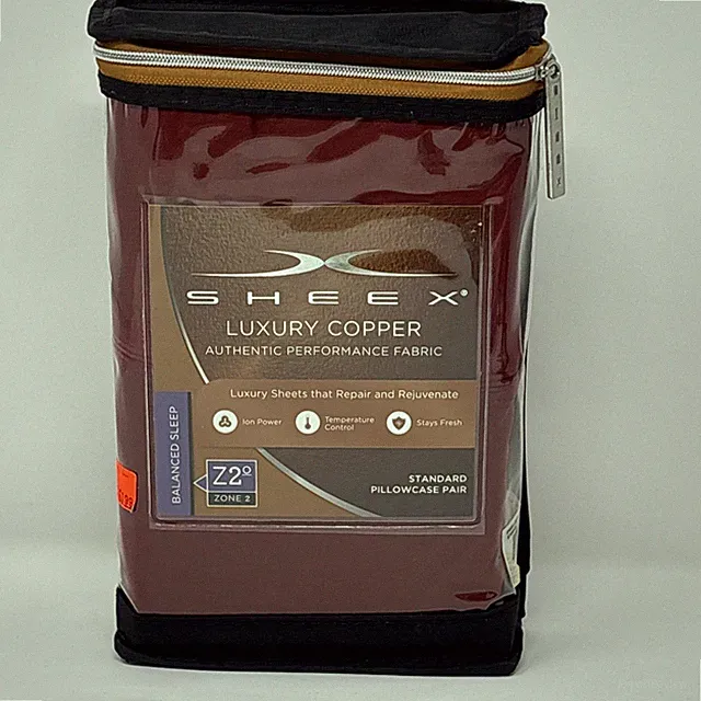 Sheex Luxury Copper Ion Performance 2 Standard Restorative Pillowcases