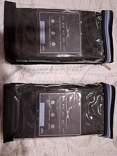 Sheex Original Performance King Size Pillowcases - Black - New/In Original Pkg