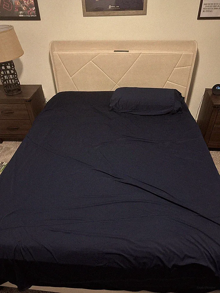 Sheex Performance Navy Blue QUEEN Cooling Sheet Set Flat Fitted 2 Pillowcases