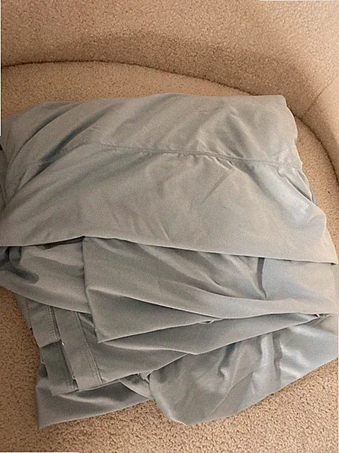 SHEEX Queen Flat Sheet Light Blue